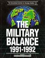 Military Balance The  19911992