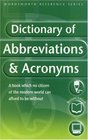 Dictionary of Abbreviations  Acronyms