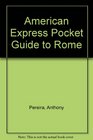 American Express Pocket Guide to Rome