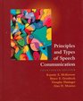 Principles and Types of Speech Communication