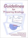 Guidelines for Preparing Briefings
