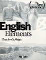 English Elements The New Refresher Teacher's Notes