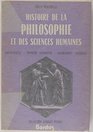 Histoire de la philosophie et des sciences humaines