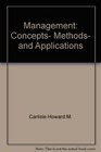 Management Concepts methods and applications