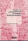 Annette von DrosteHulshoff Die BalladenText/Dokumentation