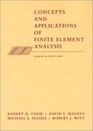 Concepts and Applications of Finite Element Analysis 4th Edition