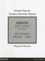 Answer Key for Student Activities Manual for Gente Nivel bsico