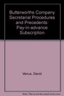 Butterworths Company Secretarial Procedures and Precedents