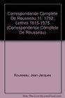 Correspondance Rousseau 11 CB