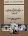 Aaron v Cooper US Supreme Court Transcript of Record with Supporting Pleadings