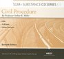 Sum  Substance Audio on Civil Procedure 7th Edition