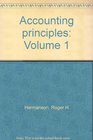 Accounting principles Volume 1