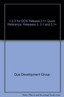 123 for DOS Release 31 Quick Reference