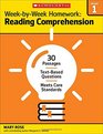 WeekbyWeek Homework Reading Comprehension Grade 1 30 Reproducible HighInterest Passages With TextDependent Questions That Help Students Meet Common Core State Standards