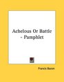 Achelous Or Battle  Pamphlet