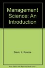 Management Science An Introduction