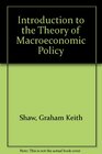 An introduction to the theory of macroeconomic policy