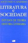 Literatura E Sodiedade Estudos De Teoria E Historia Literaria