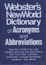 Webster's New World Dictionary of Acronyms and Abbreviations