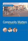 Community Matters A Reader for Writers