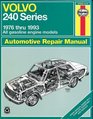 Haynes Repair Manual: Volvo 240 Series Repair Manual, 1976-1993