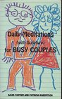 Daily Meditations  for Busy Couples
