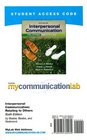 MyCommunicationLab Student Access Code Card for Interpersonal Communication