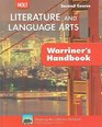 California Holt Literature and Language Arts Warriner's Handbook Second Course Grammar Usage Mechanics Sentences