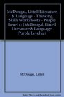 McDougal Littell Literature  Language  Thinking Skills Worksheets  Purple Level 12