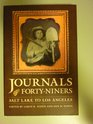 Journals of FortyNiners Salt Lake to Los Angeles