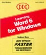 Learning Word 6 for Windows