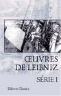 Euvres de Leibniz Introduction par M A Jacques Srie 1 Nouveaux essais sur l'entendement Opuscules divers