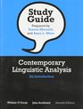 Study Guide for Contemporary Linguistic Analysis An Introduction Seventh Edition