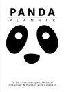 Panda Planner To Do Lists Notepad Personal Organiser and Planner with Calendar