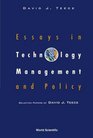Essays in Technology Management and Policy