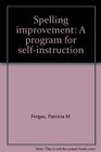Spelling improvement A program for selfinstruction