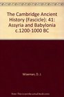 The Cambridge Ancient History  41 Assyria and Babylonia c12001000 BC