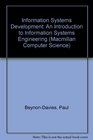 Information Systems Development An Introduction to Information Systems Engineering