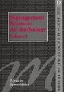 Management Science An Anthology