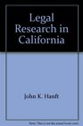 Legal Research in California