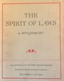 The Spirit of Laws A Compendium of the First English Edition