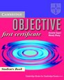 Objective  First Certificate Student's book