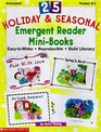 25 Holiday  Seasonal Emergent Reader MiniBooks