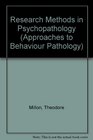 Research Methods in Psychopathology