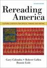 Rereading America Cultural Contexts for Critical Thinking  Writing