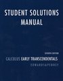 Student Solutions for Calculus Early Transcendentals