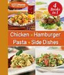 4 Cookbooks in 1 Chicken Hamburger Pasta Side Dishes
