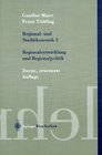 Regional und Stadtkonomik II Regionalentwicklung und Regionalpolitik