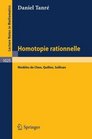 Homotopie Rationelle Modeles de Chen Quillen Sullivan