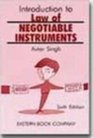 Introduction to Law of Negotiable Instruments